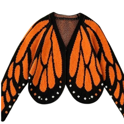Womens Butterfly Wings Cardigan