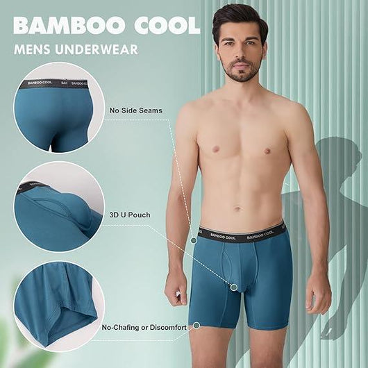 Men's Premium Bamboo Stretch Boxer Briefs 7-Pack