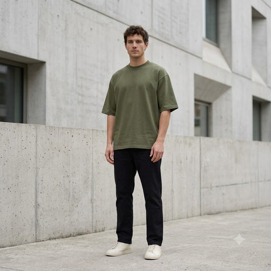 Mens 7.5oz Weighted Oversized Shirt