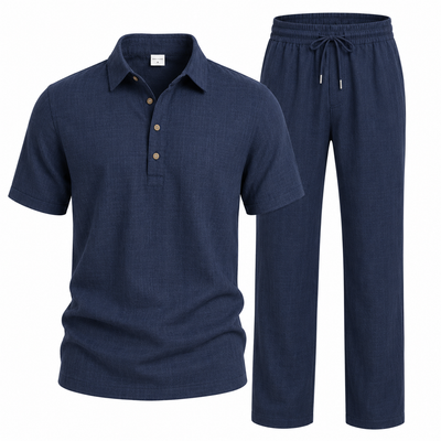 Men’s Linen Beach Two Piece Set