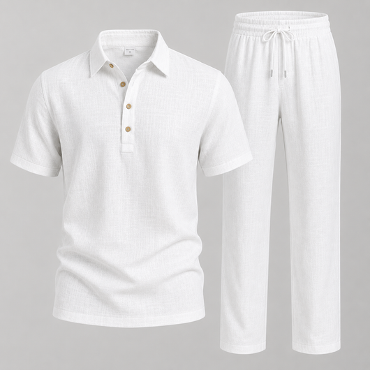 Men’s Linen Beach Two Piece Set