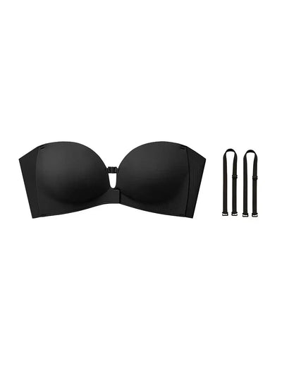 Strapless Front Closure Push Up Bra