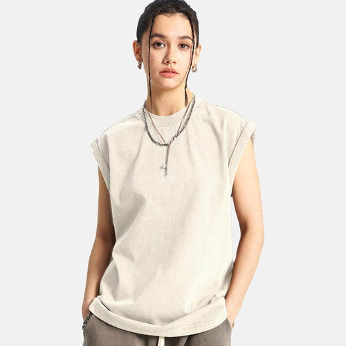 Unisex Acid Wash Tank Tops