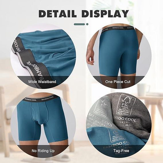 Men's Premium Bamboo Stretch Boxer Briefs 7-Pack