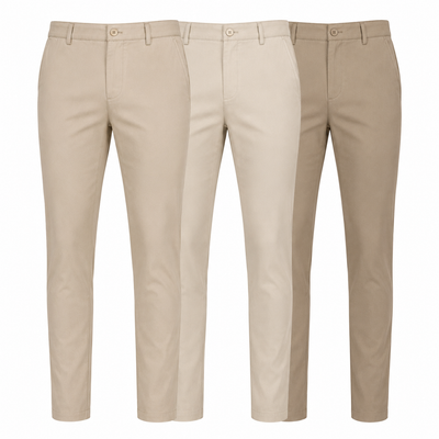 3-Pack Mens Flex Stretch Slim Fit Dress Pants
