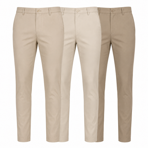 3-Pack Mens Flex Stretch Slim Fit Dress Pants