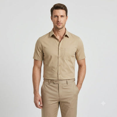 Men's Stretch Short Sleeve Dress Shirt