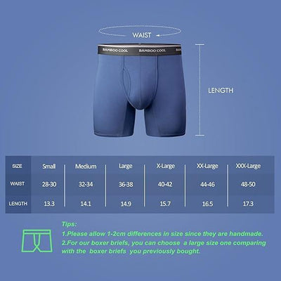 Men's Premium Bamboo Stretch Boxer Briefs 7-Pack