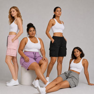 4-Pack Women's Cargo Shorts