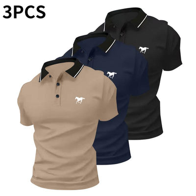 3-Pack: Khaki + Navy + Black