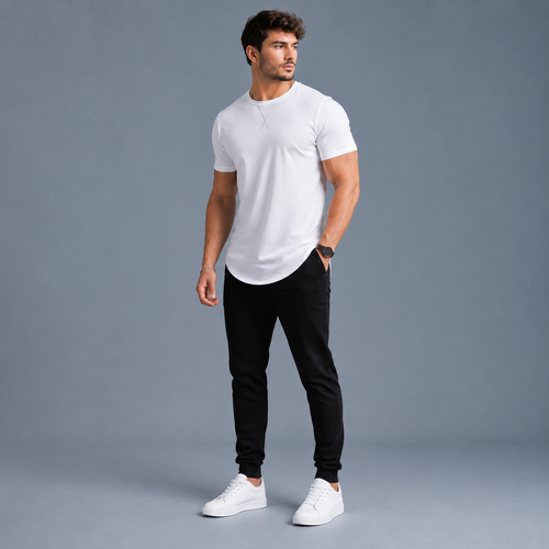 Men's Longline Crew Neck T-Shirt 3-Pack
