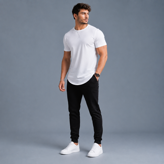 Men's Longline Crew Neck T-Shirt 3-Pack