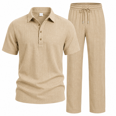 Men’s Linen Beach Two Piece Set
