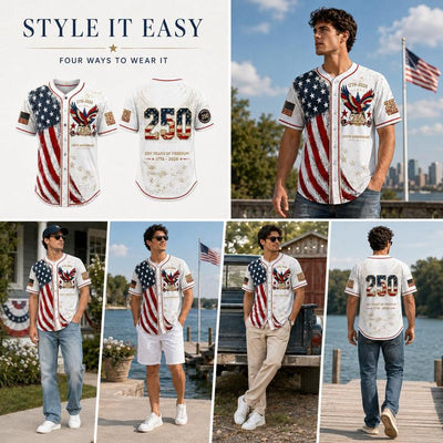 America 250th Anniversary Baseball Jersey