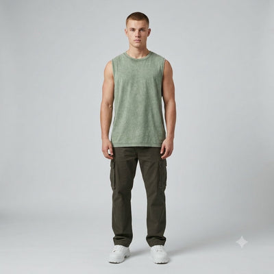 Men's Vintage Washed Tank Top 5-Pack