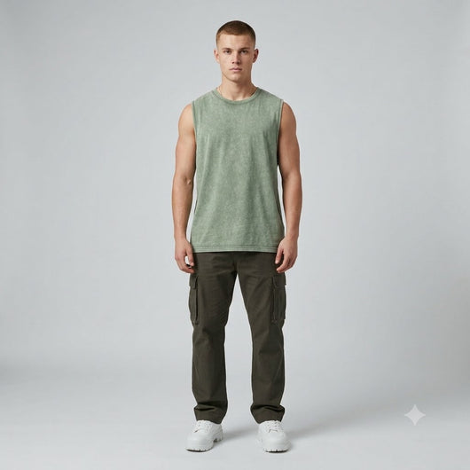 Men's Vintage Washed Tank Top 5-Pack