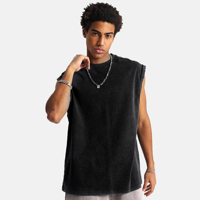 Unisex Acid Wash Tank Tops