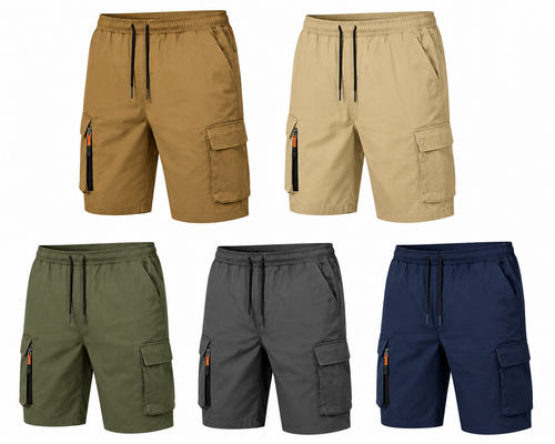 5-Pack Men’s Sport Casual Cargo Shorts