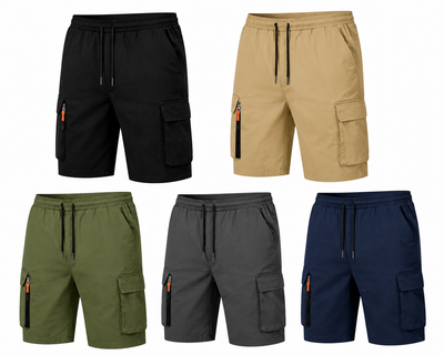 5-Pack Men’s Sport Casual Cargo Shorts
