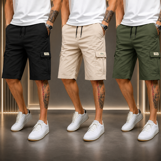 Men's 3-Piece Summer Shorts Set