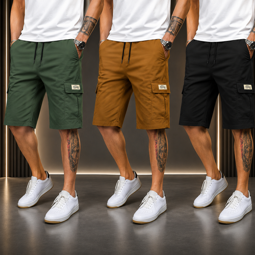 Men's 3-Piece Summer Shorts Set