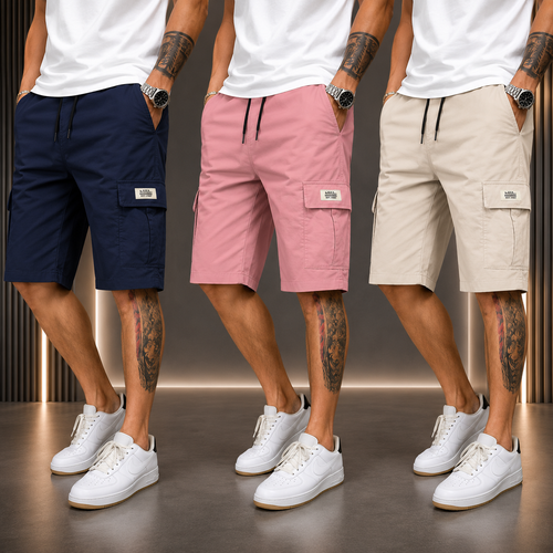 Men's 3-Piece Summer Shorts Set