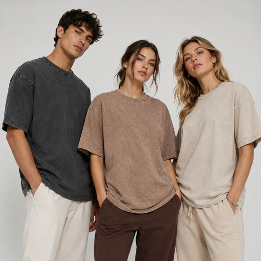 Unisex 3-Pack Acid Wash T-Shirts