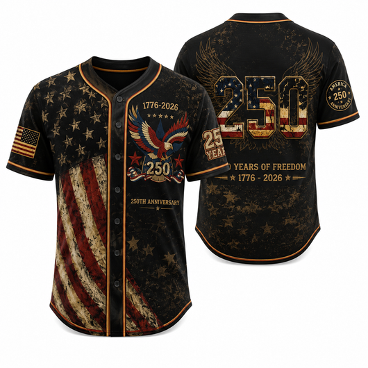 America 250th Anniversary Baseball Jersey