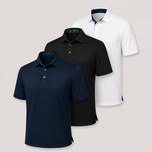 Classic Breathable Collared Men's Polo Shirts VIP
