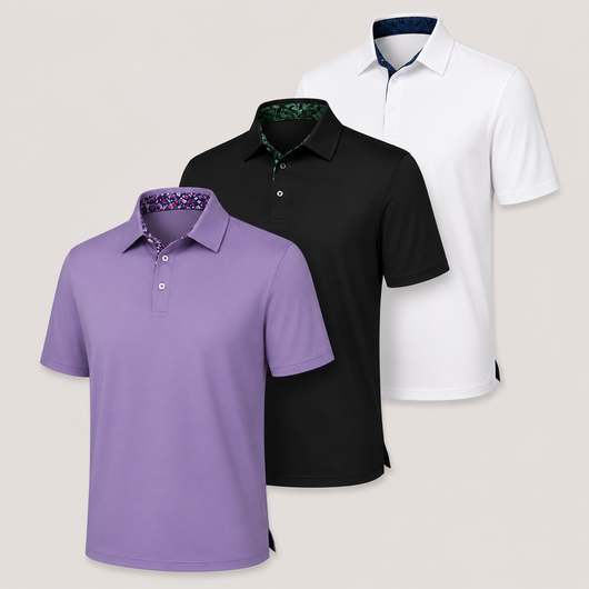 Classic Breathable Collared Men's Polo Shirts VIP