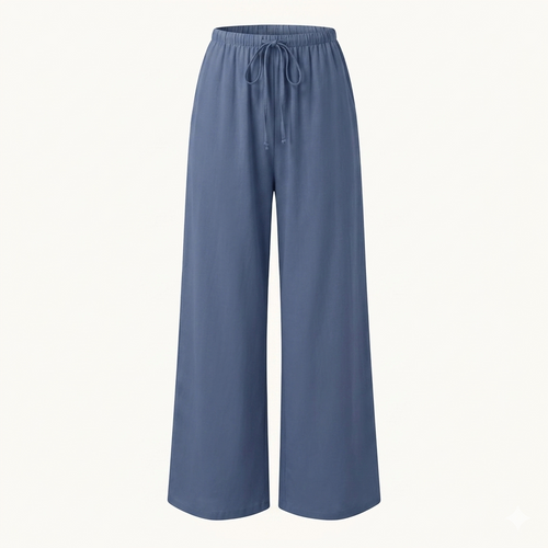 Women’s Palazzo Pants – Lightweight Wide Leg Summer Trousers with Pockets