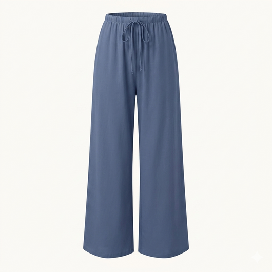 Women’s Palazzo Pants – Lightweight Wide Leg Summer Trousers with Pockets