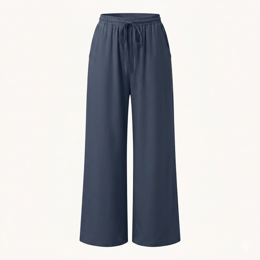 Women’s Palazzo Pants – Lightweight Wide Leg Summer Trousers with Pockets