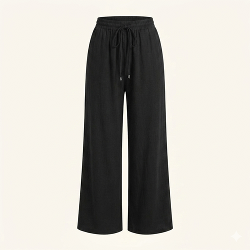 Women’s Palazzo Pants – Lightweight Wide Leg Summer Trousers with Pockets