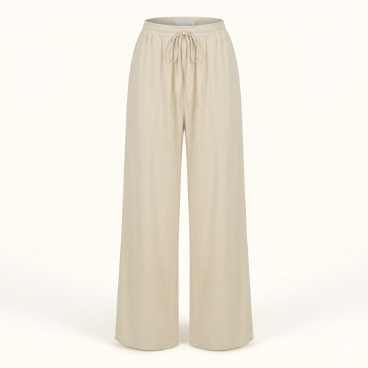 Women’s Palazzo Pants – Lightweight Wide Leg Summer Trousers with Pockets