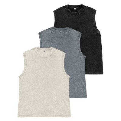 Unisex Acid Wash Tank Tops