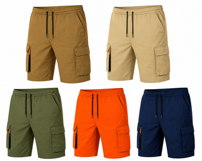 5-Pack Men’s Sport Casual Cargo Shorts