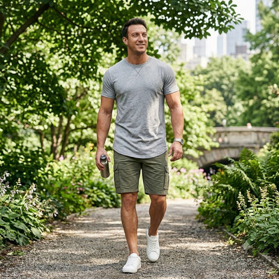 Men's Longline Crew Neck T-Shirt 3-Pack