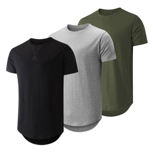 Men's Longline Crew Neck T-Shirt 3-Pack