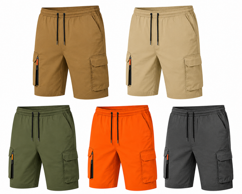 5-Pack Men’s Sport Casual Cargo Shorts