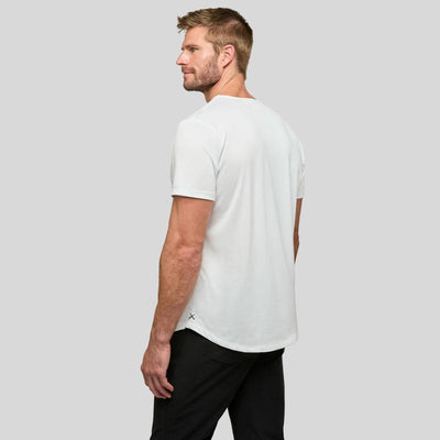 Curve Hem Fitted Crew Neck Tee