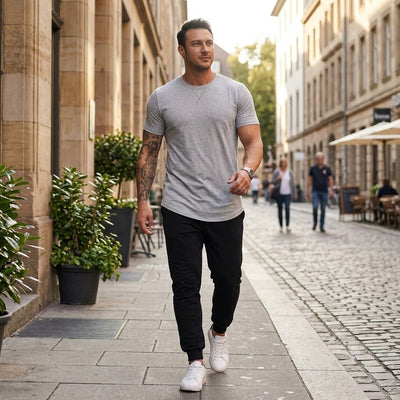 Men's Longline Crew Neck T-Shirt 3-Pack