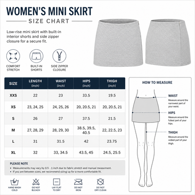 Women's Mini Skirt - Multicolor