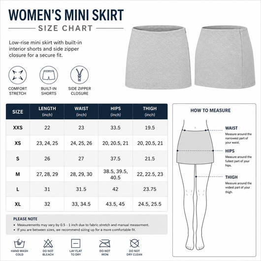 Women's Mini Skirt - Multicolor