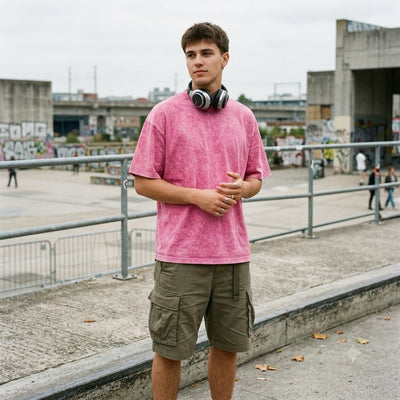 Unisex Oversized 4-Pack  Acid Washed Shirts