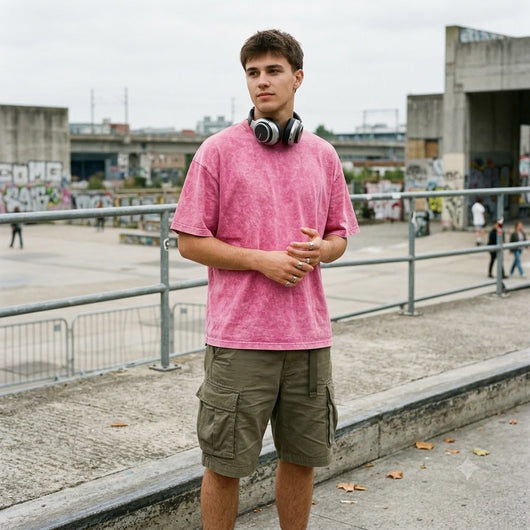 Unisex Oversized 4-Pack  Acid Washed Shirts