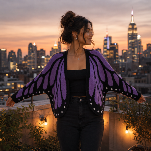 Womens Butterfly Wings Cardigan