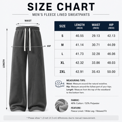 Men's Fleece Lined Sweatpants